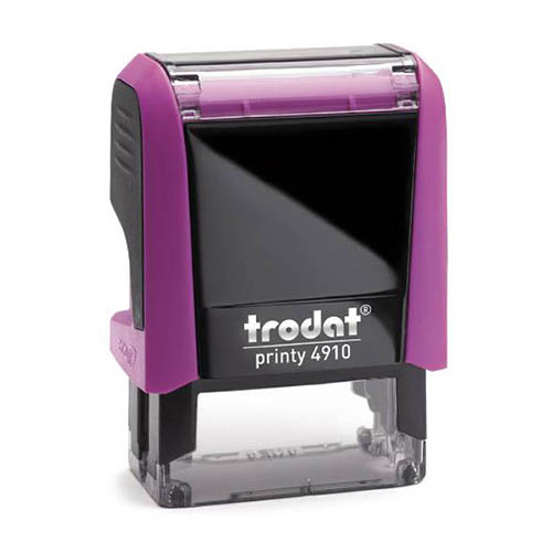 Trodat Printy 4910 Kendinden Mürekkepli Otomatik Kaşe - Mor Trodat Printy 4910 Kendinden Mürekkepli Otomatik Kaşe - Mor