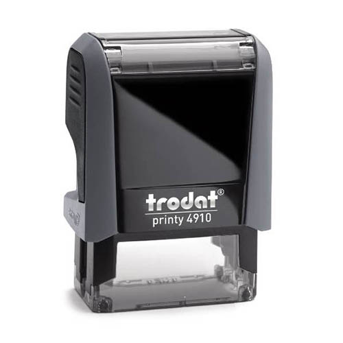 Trodat Printy 4910 Kendinden Mürekkepli Otomatik Kaşe - Gri Trodat Printy 4910 Kendinden Mürekkepli Otomatik Kaşe - Gri